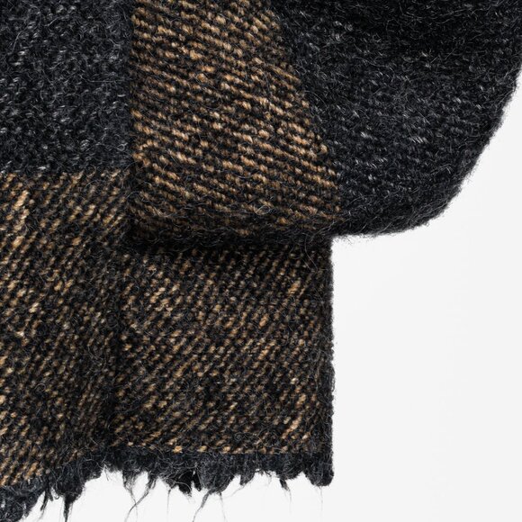 Annette Gortz Grey Brown Ombre Multi-Fibre Frayed Hems Jacket - Picture 7 of 16
